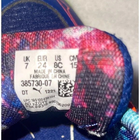 Puma MB 1 Galaxy AC MELO Basketball Shoes 385730 07 Kids Size 8C - Picture 4 of 7